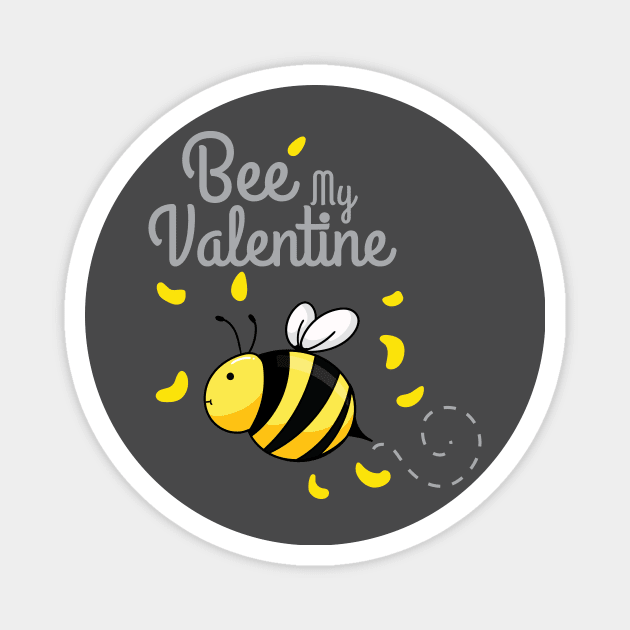 Bee my valentine Magnet by Raintreestrees7373